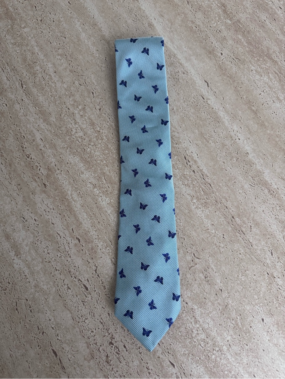 Bonobos Light Blue Tie with Butterfly Motif